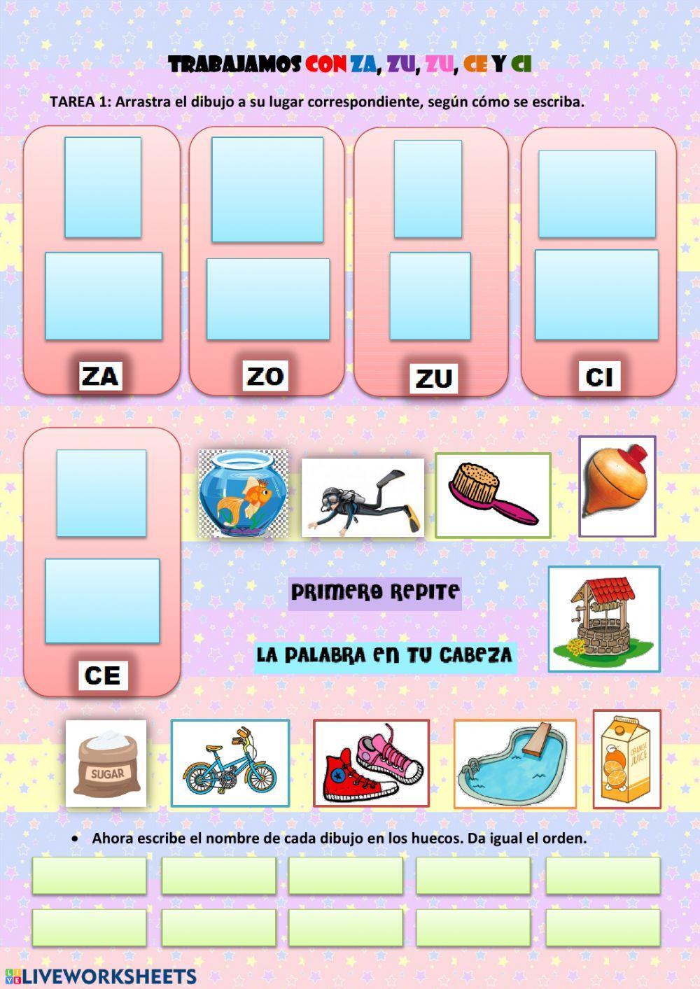 Za, zo, zu, ce, ci Za, zo, zu, ce, ci