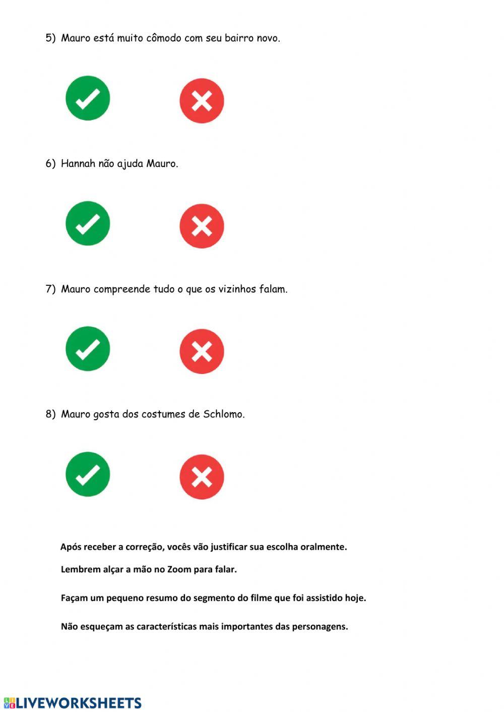 Compreensão do O ano em que meus pais saíram de férias 1°parte
