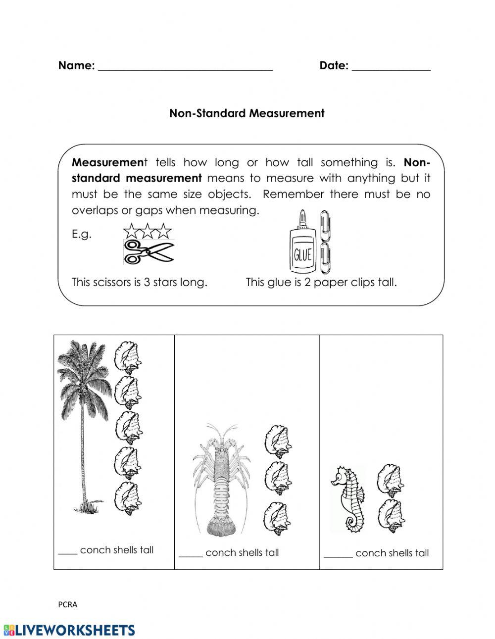 Non Standard Measurment