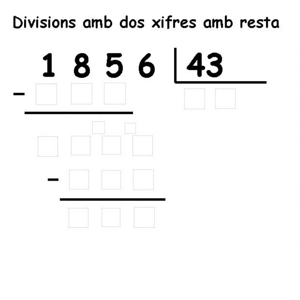 Divisions 2 xifres