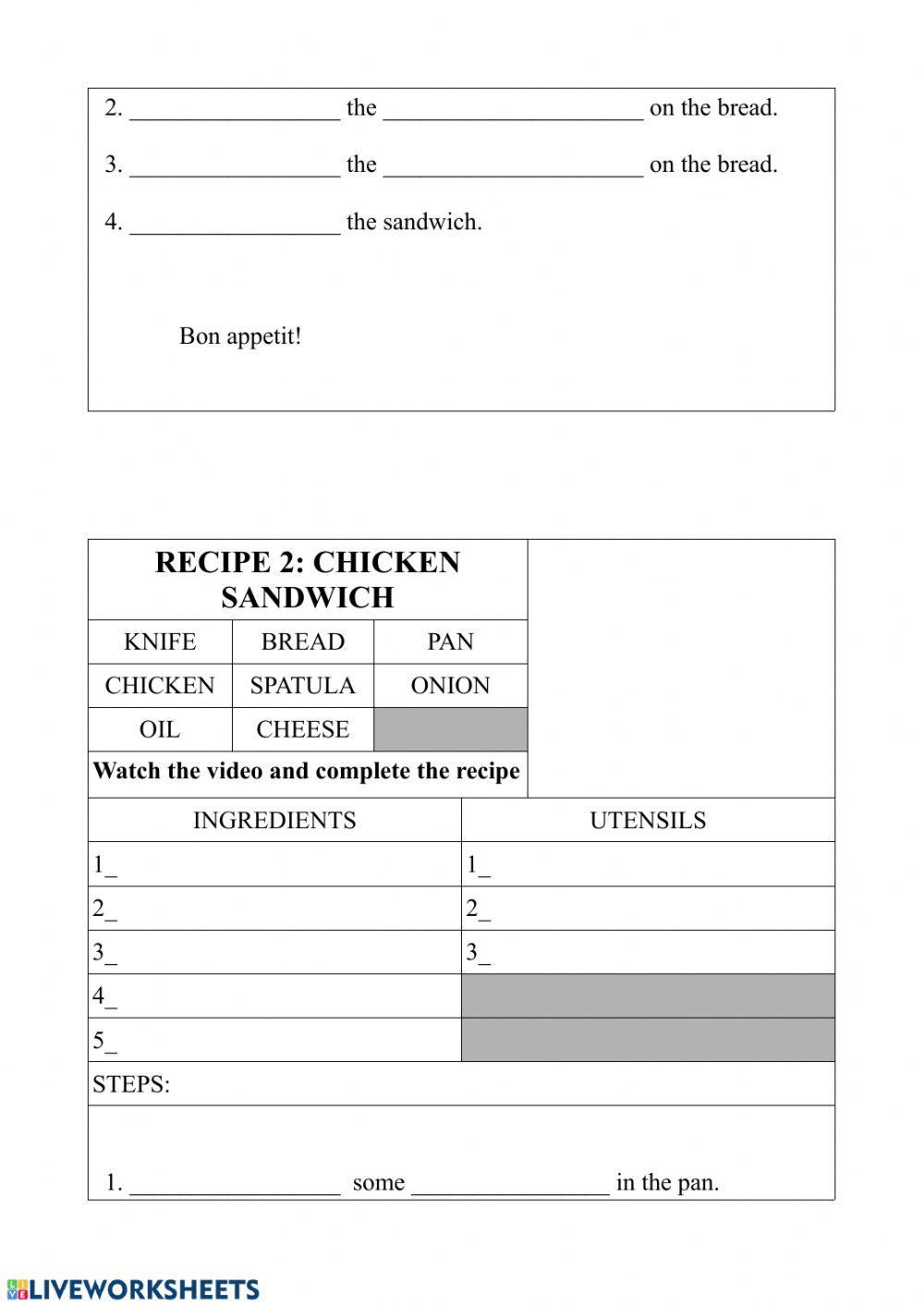 Easy recipes, with video