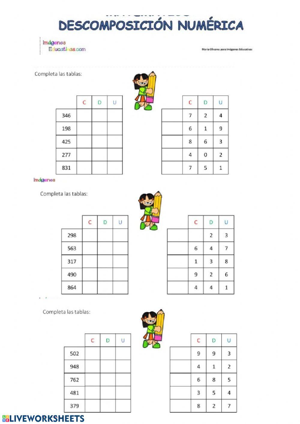 Descomposición numérica