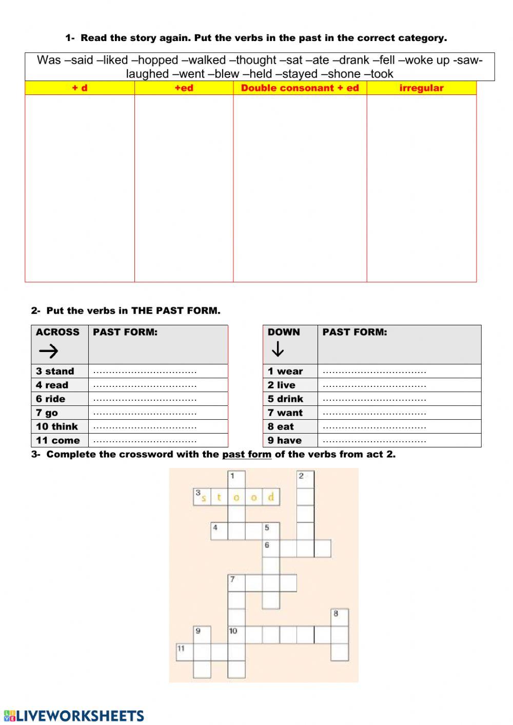Past simple practice + WB p80