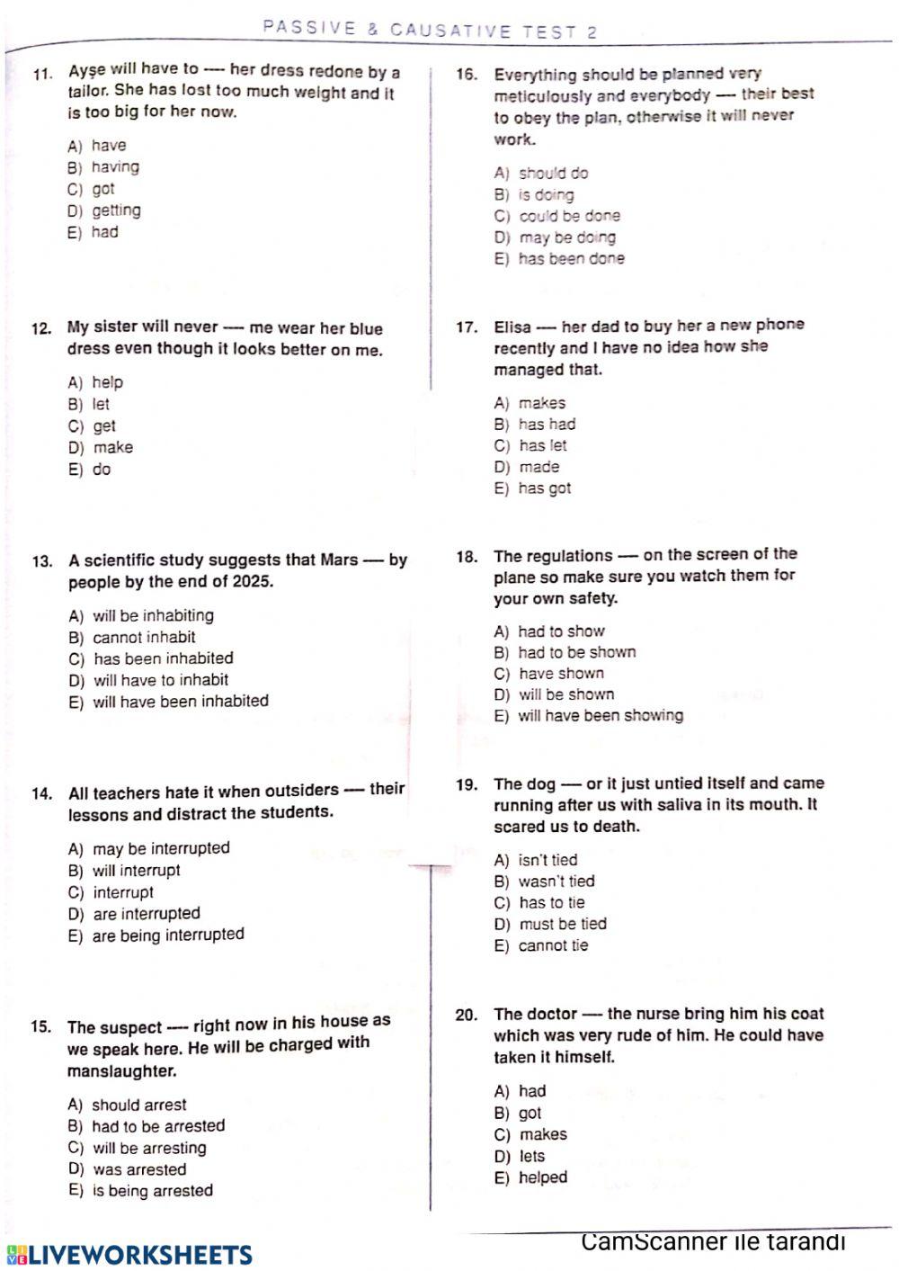 Passive and Causative