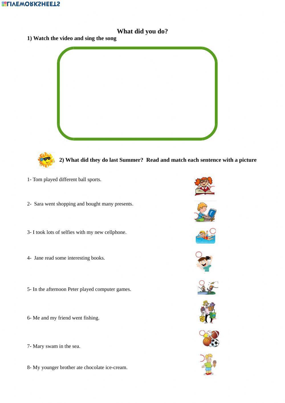 What did you do? Song and Matching