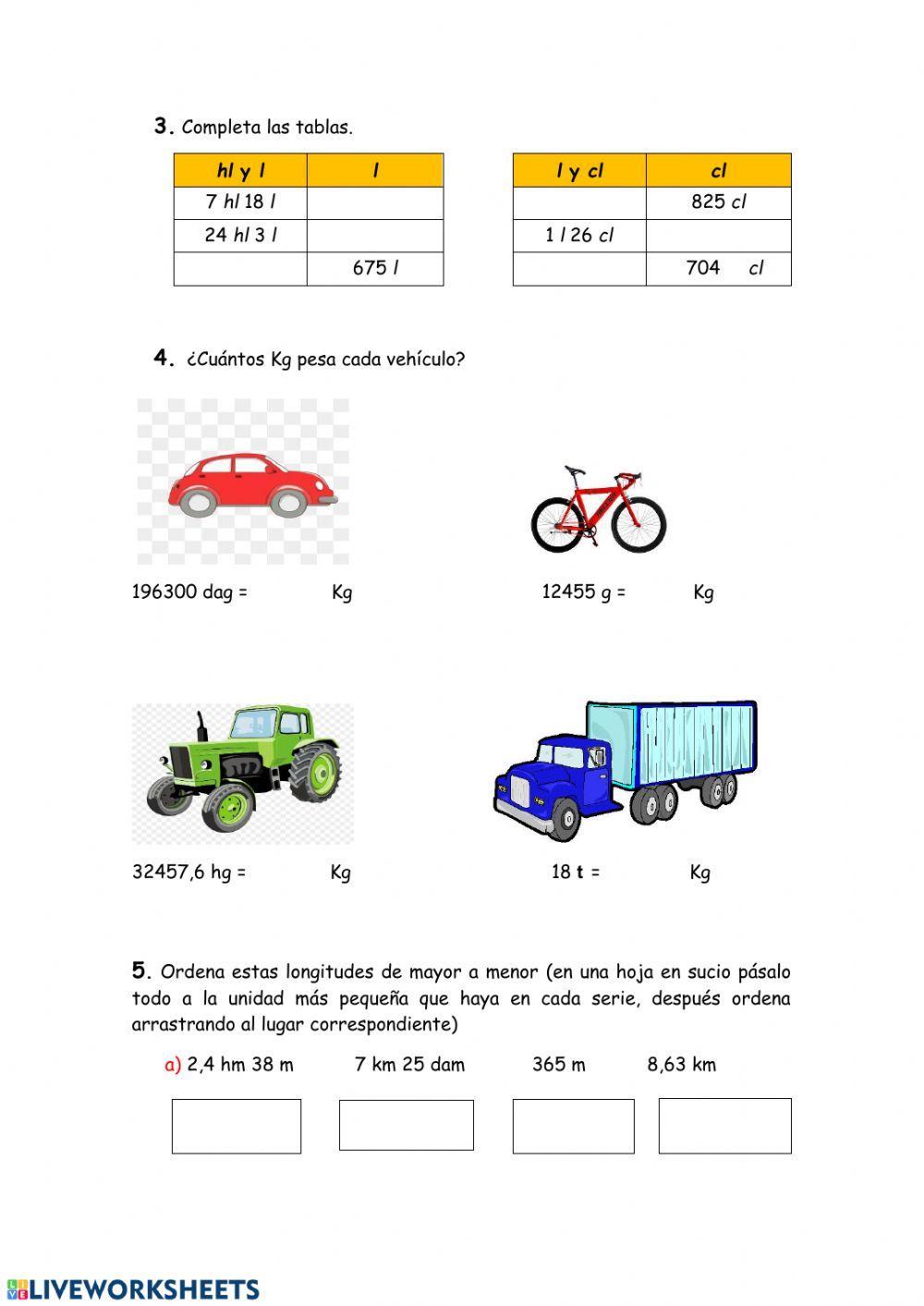 Magnitudes: Unidades de medida
