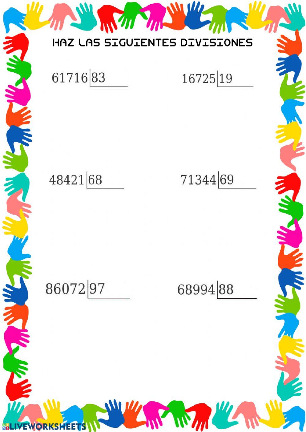 Repaso divisiones 2 cifras