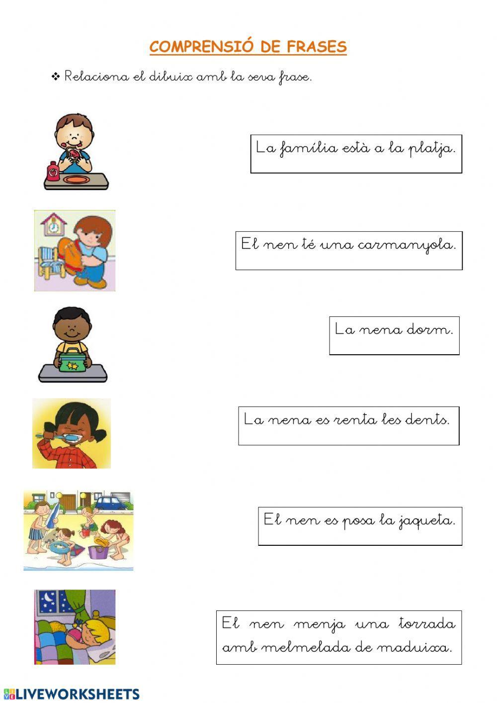 Comprensió de frases