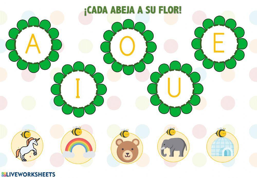 Cada abeja a su flor