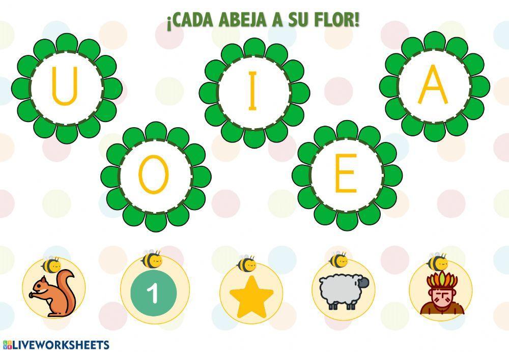 Cada abeja a su flor