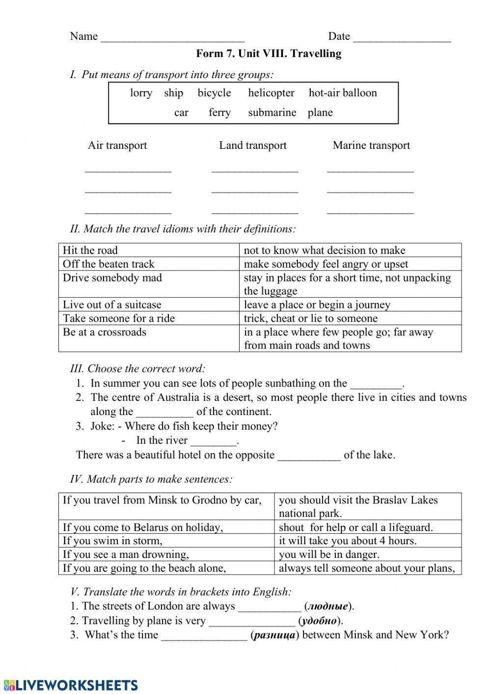 Test Form 7 Unit VIII Worksheet Live Worksheets test-form-7-unit-viii-worksheet-live-worksheets