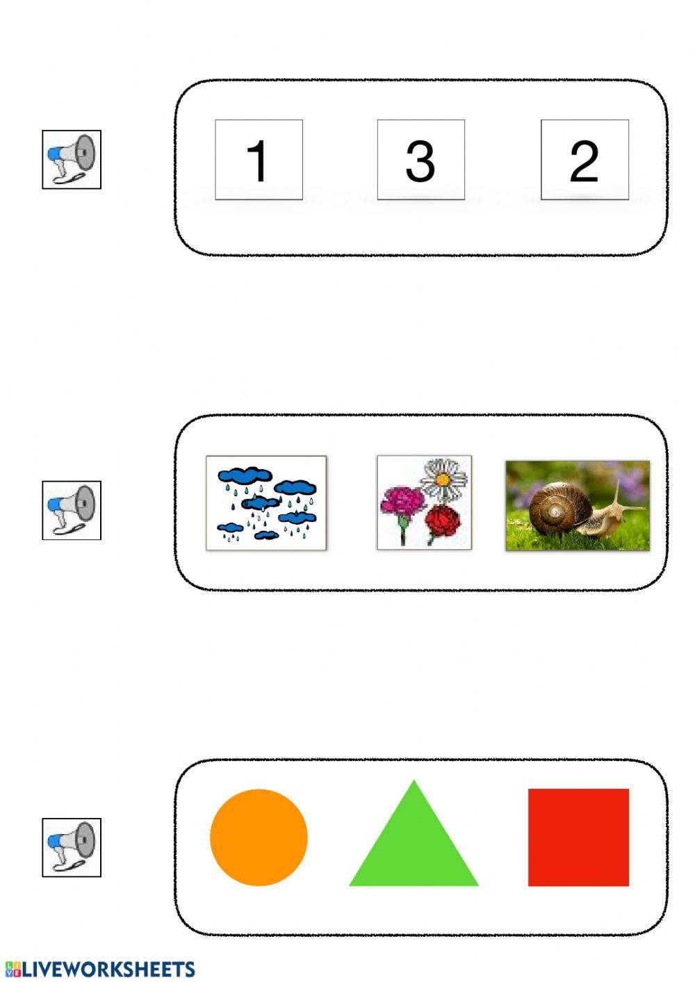 Discriminación auditiva categorías