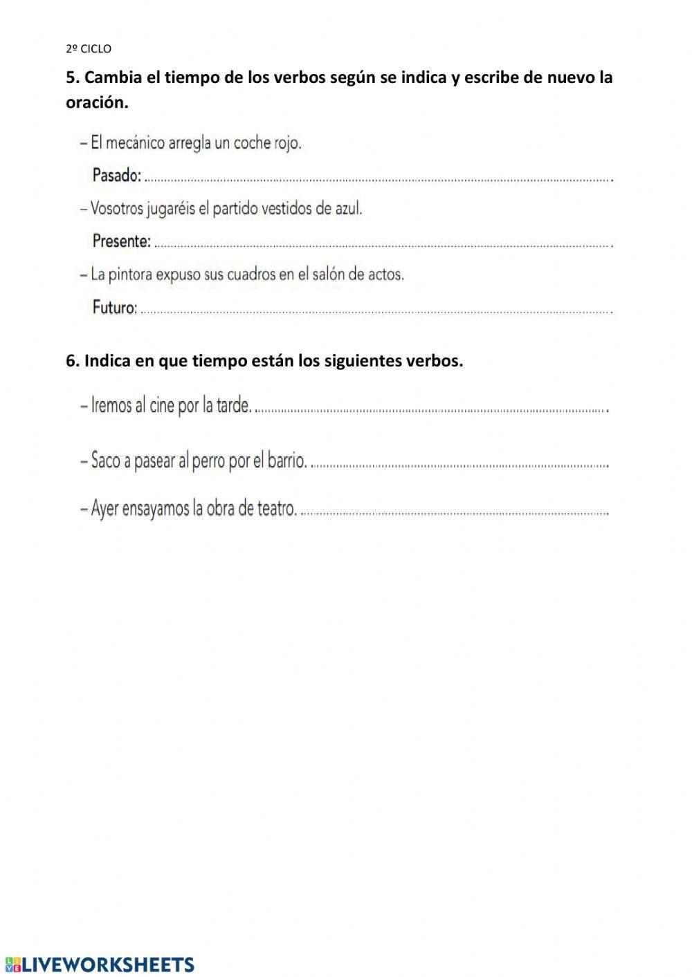 Actividades finales Lengua 2º Ciclo- U.11