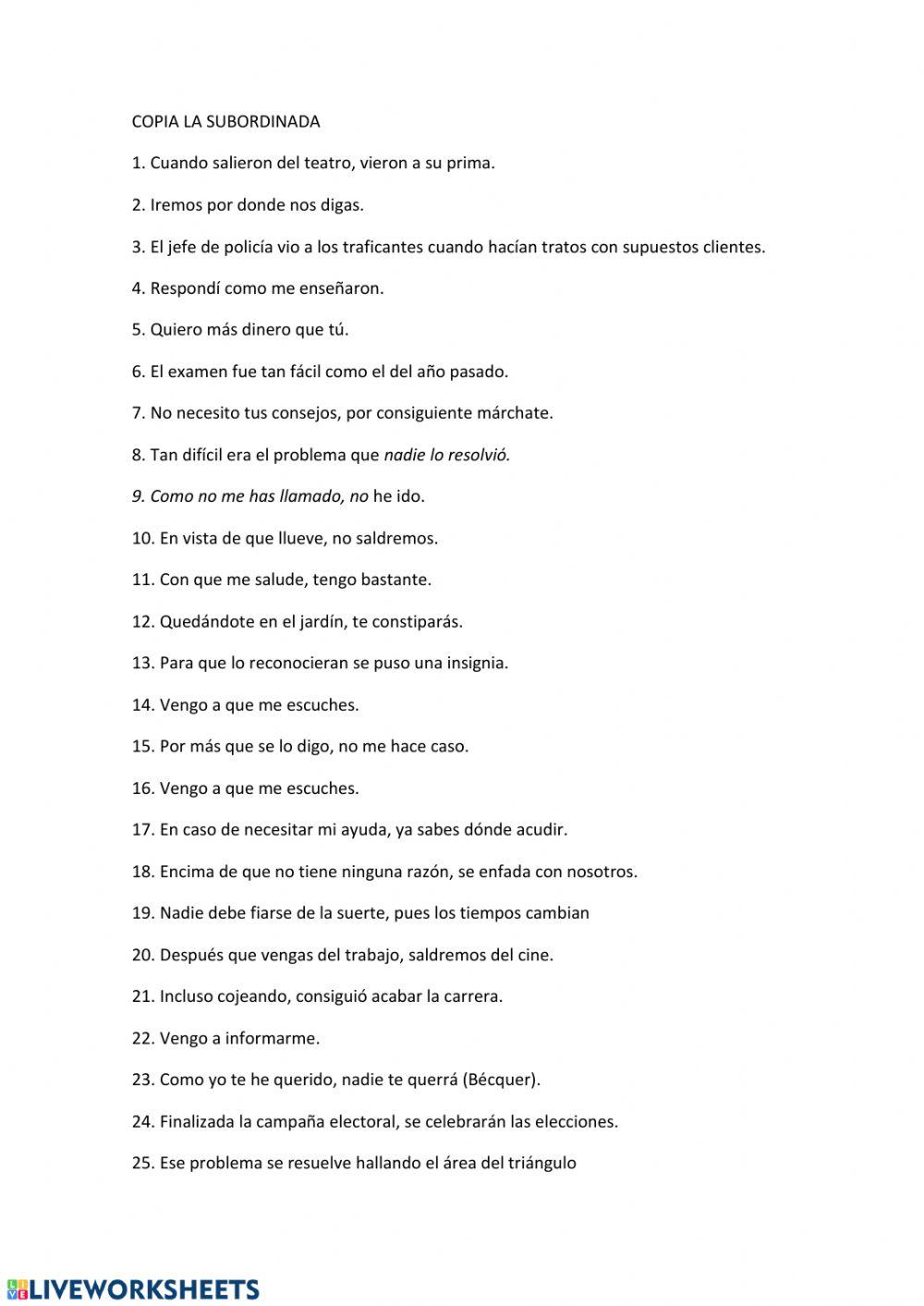 Subordinadas adverbiales