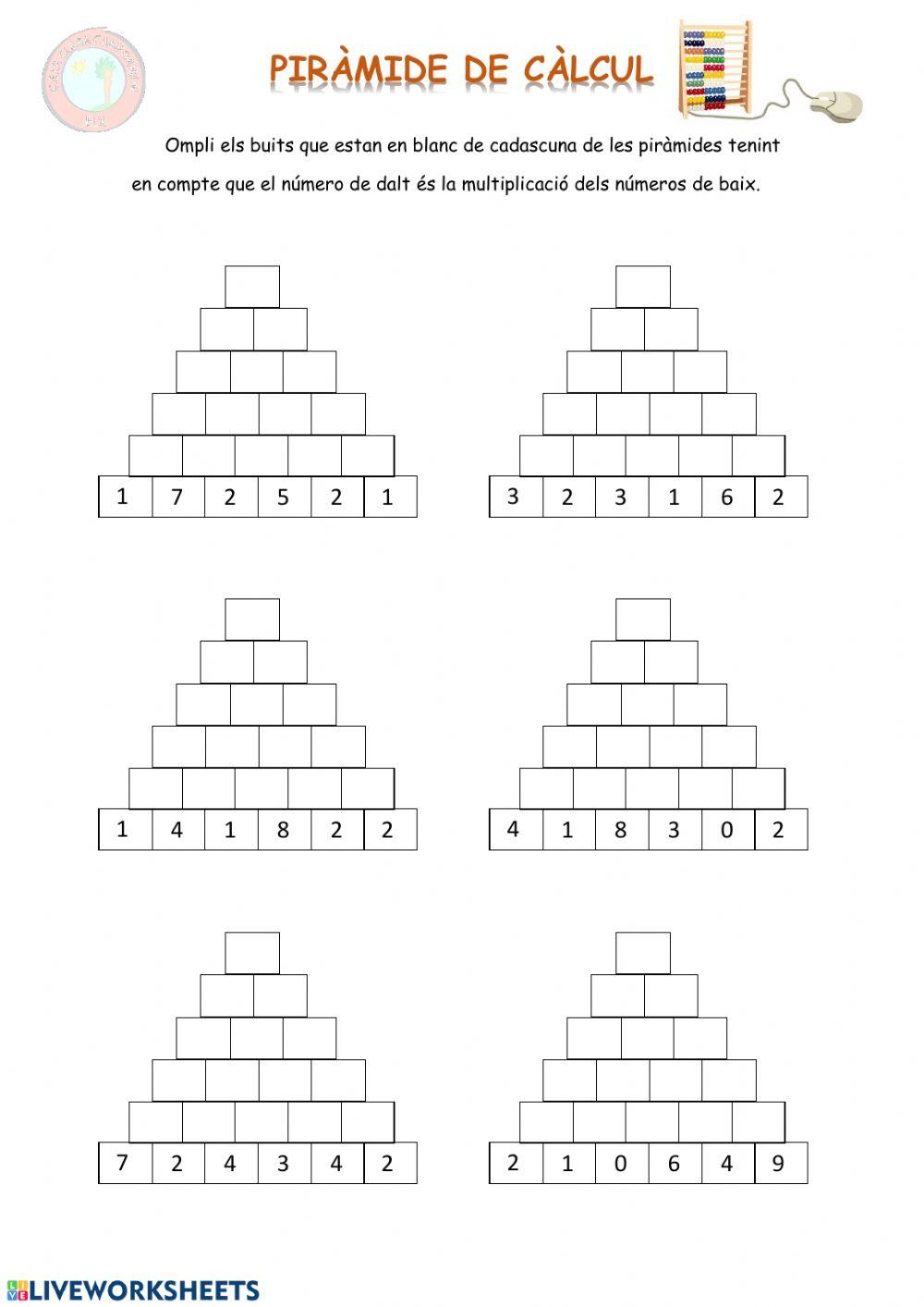 Piràmide multiplicacions
