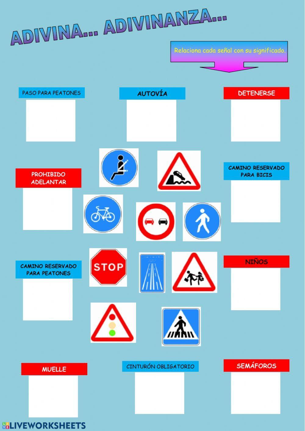 Educación vial - Señales de tráfico