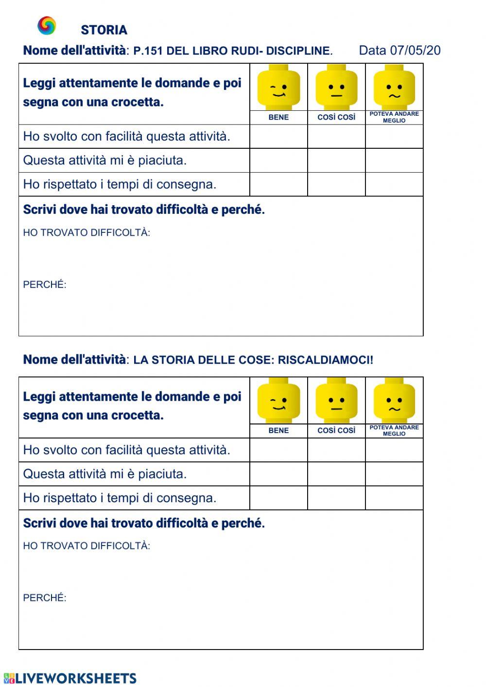 Questionario di autovalutazione
