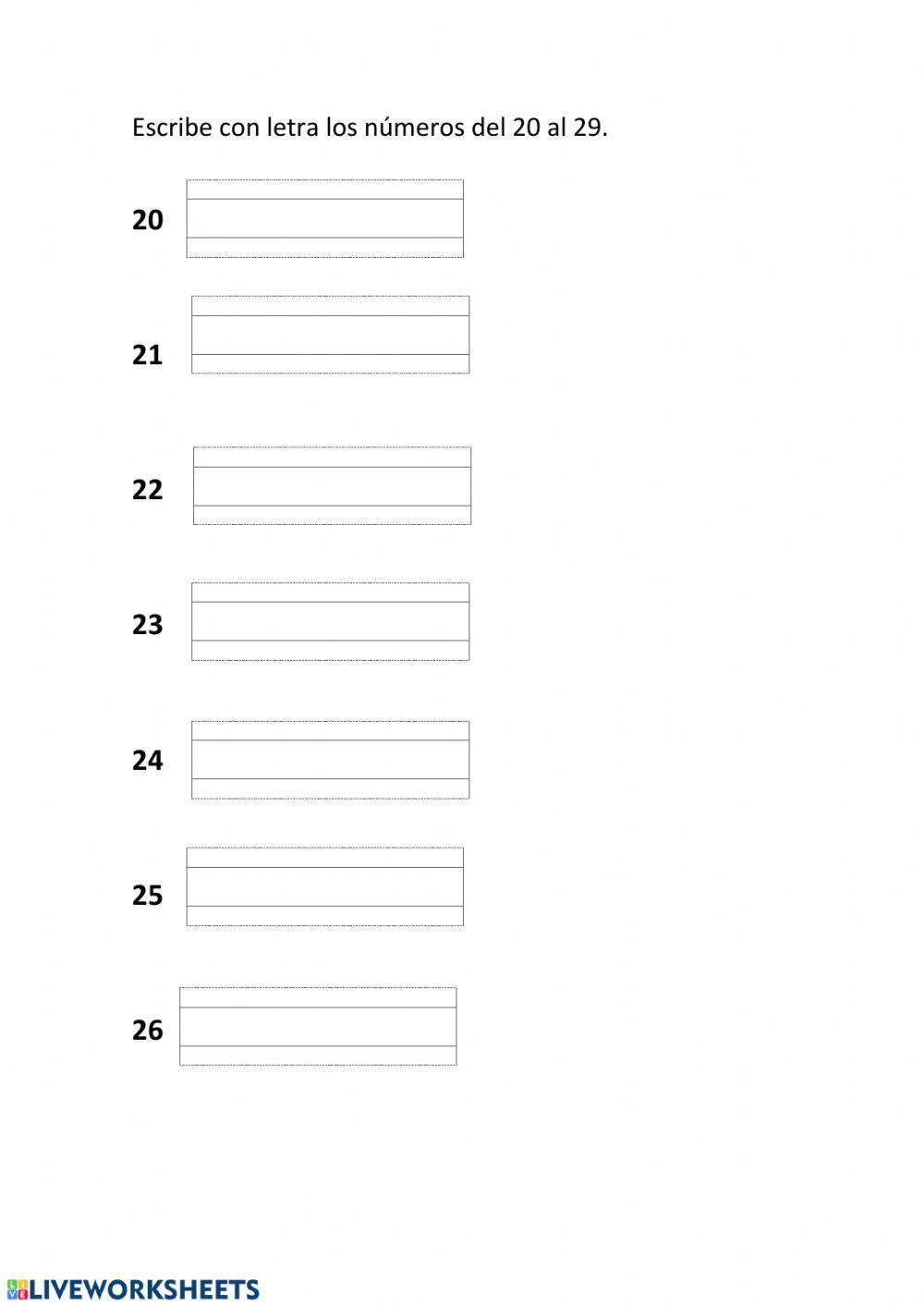 Escritura de números