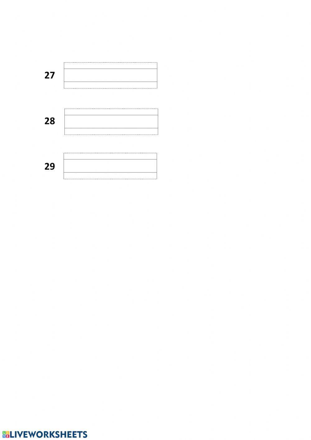 Escritura de números