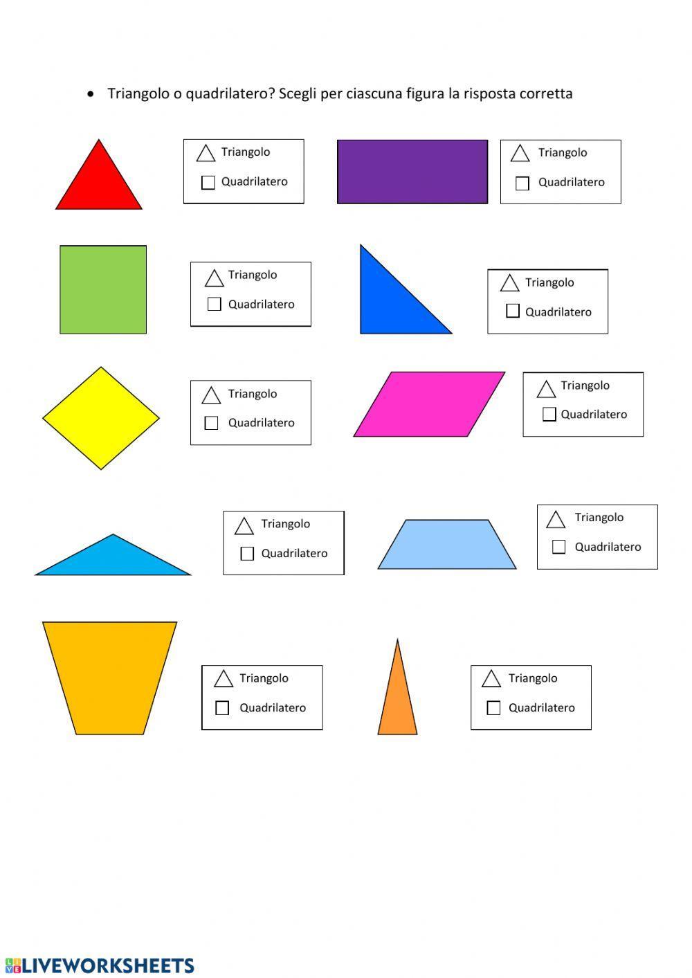 Triangoli e quadrilateri