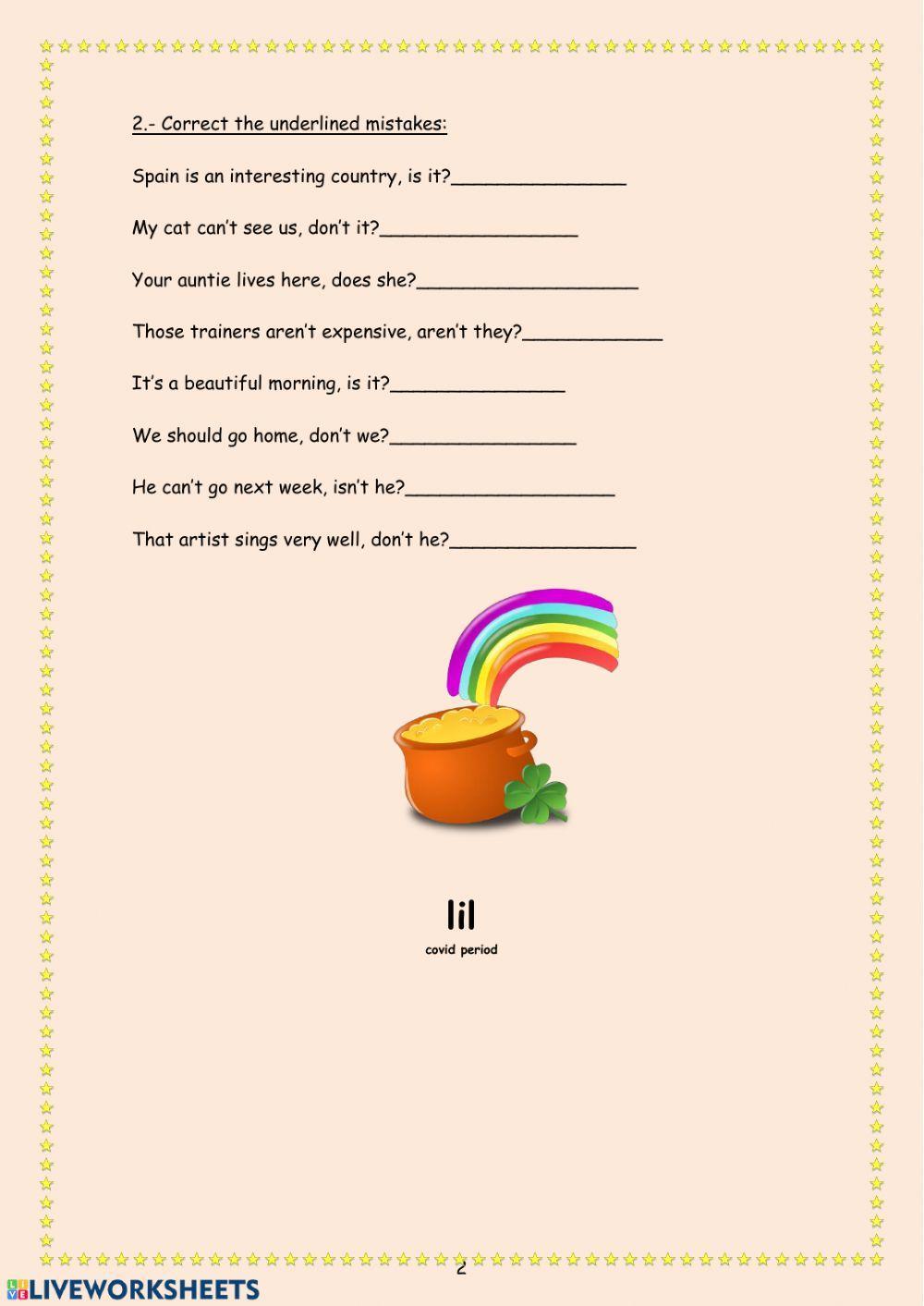 Questions tag Questions tag