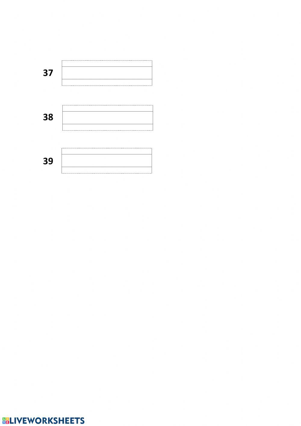 Escritura de números