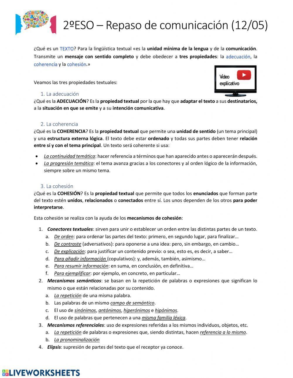 Repaso de comunicación II