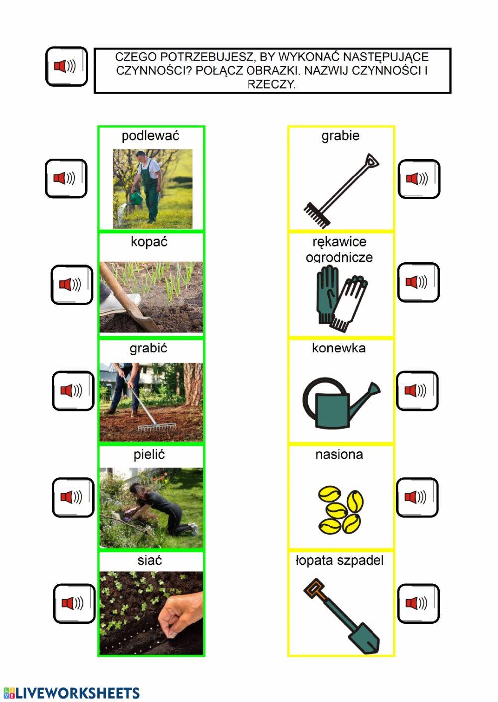 Prace w ogrodzie