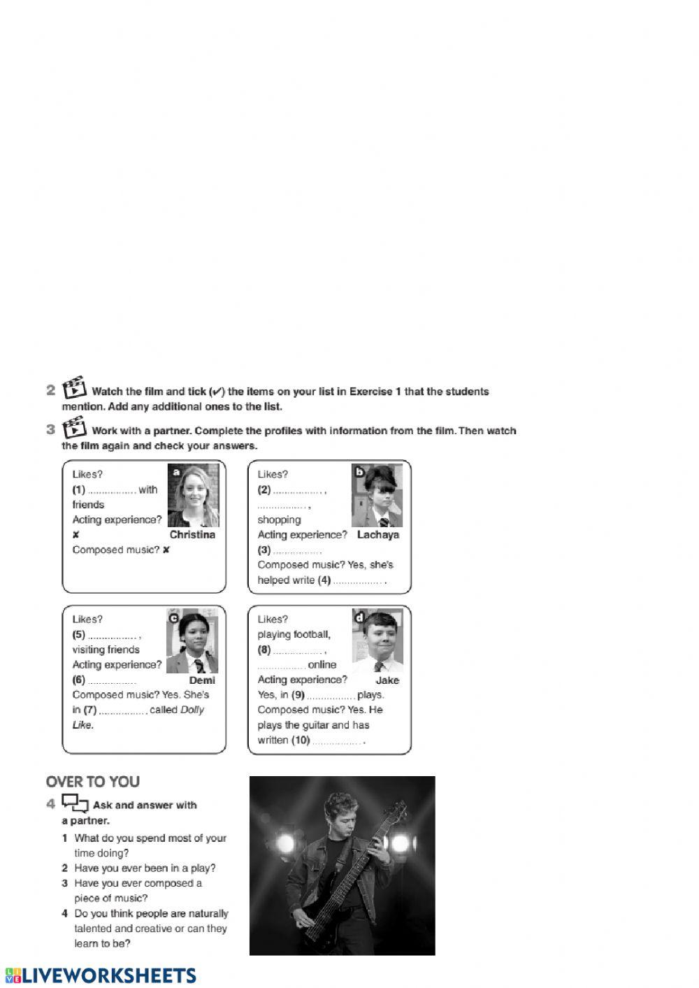 Prepare 7 Unit 01 video Creative minds