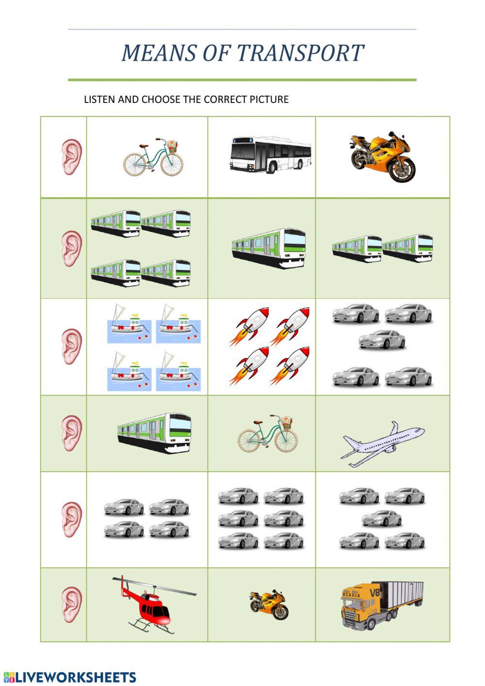 Means of transport II