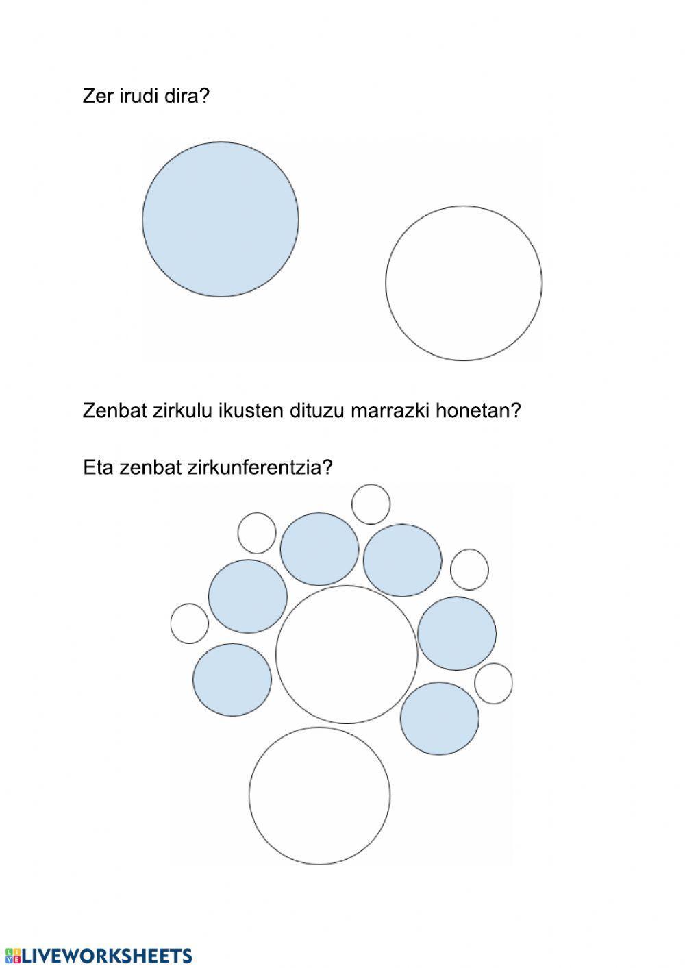 Zirkulua eta zirkunferentzia