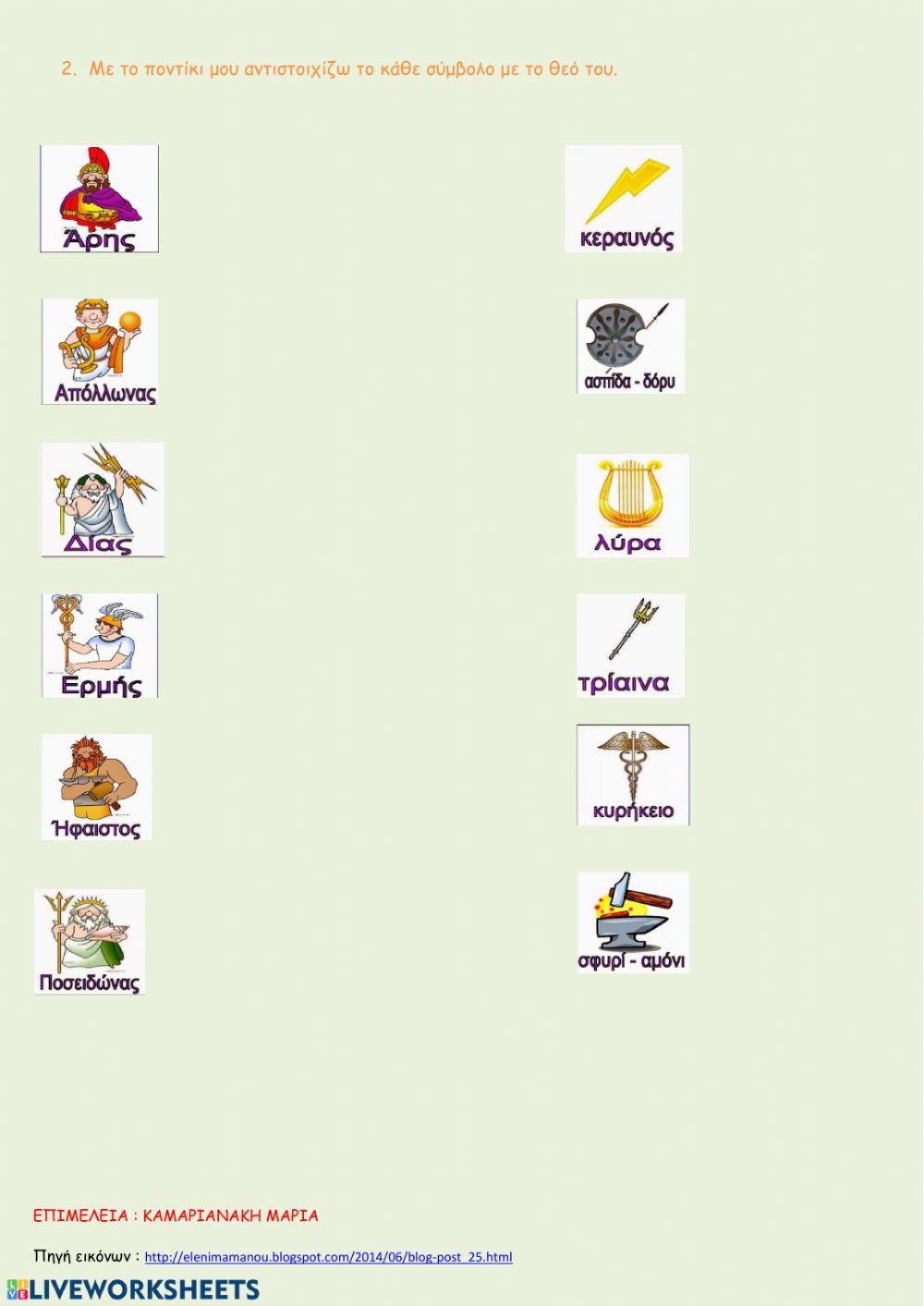 Θεοί και θεές του Ολύμπου