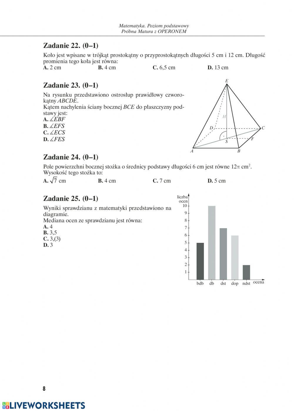 Próbna matura z matematyki