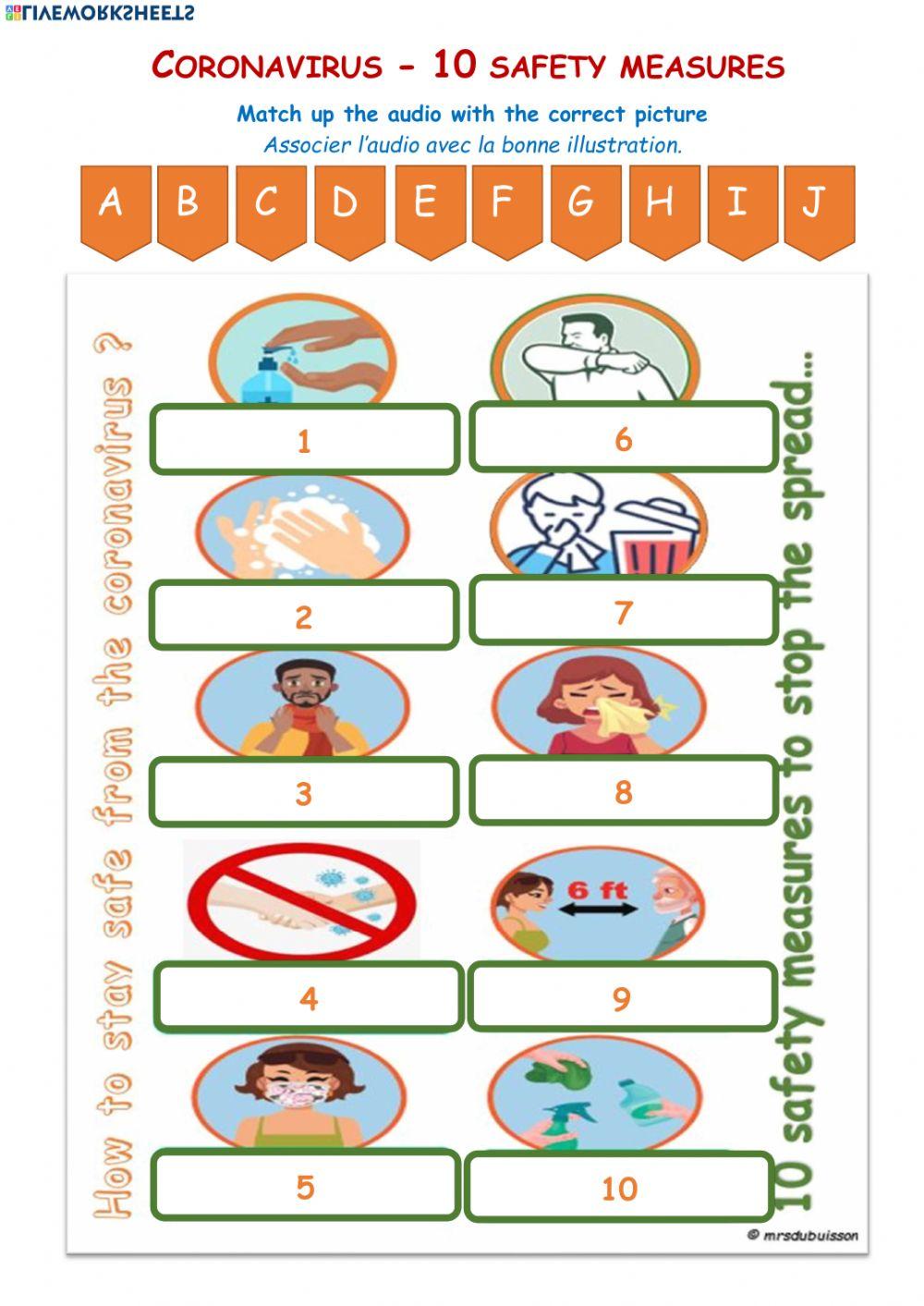 CORONAVIRUS 10 safety measures