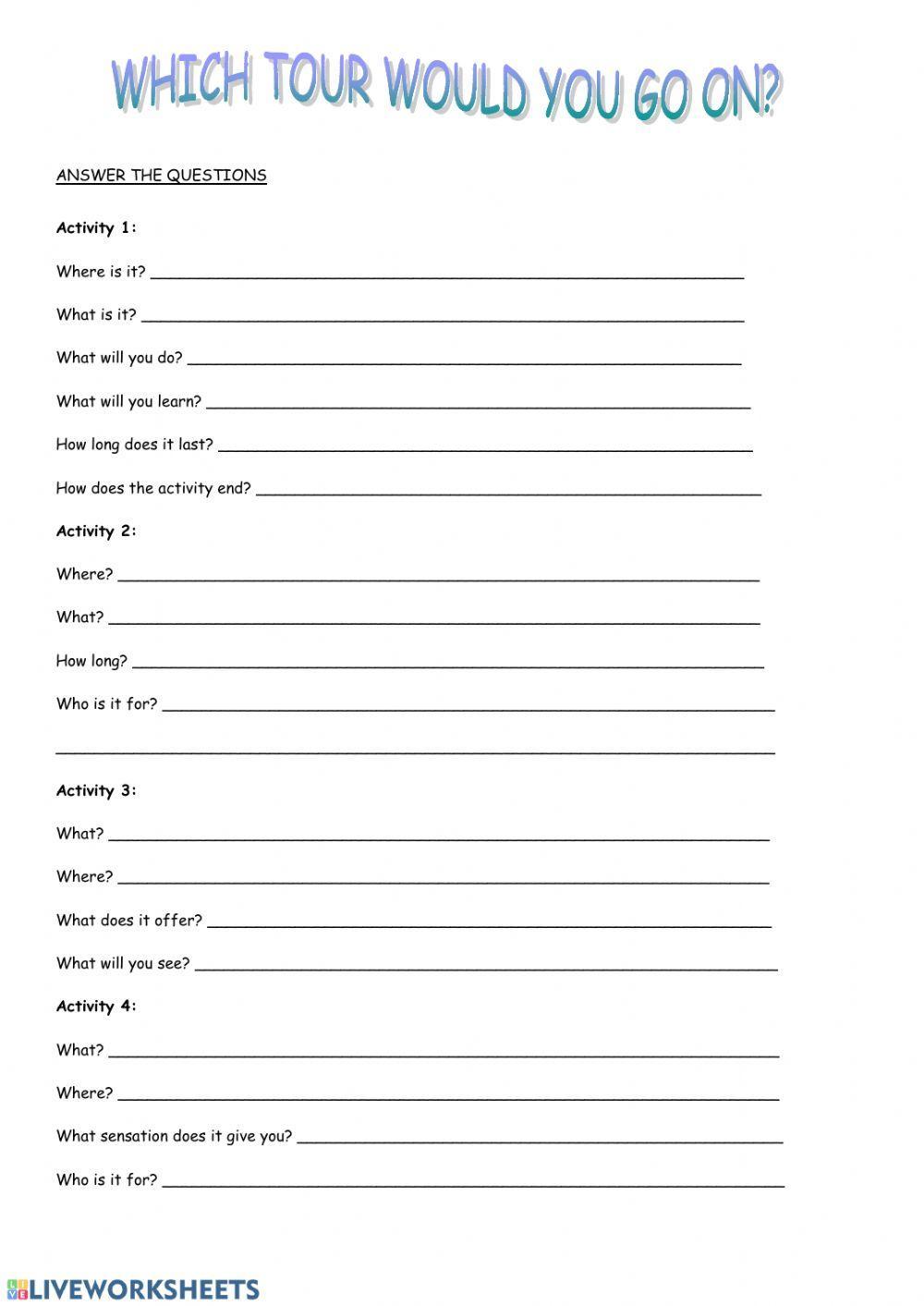 Which tour would you go on