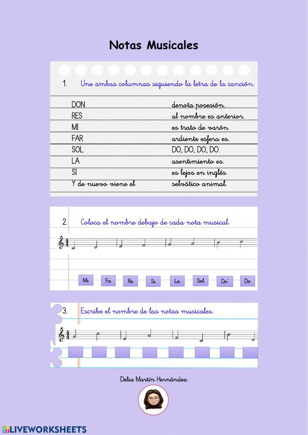 Notas musicales