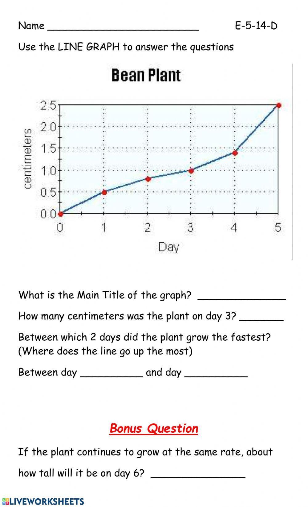 Make Line Graph Worksheet