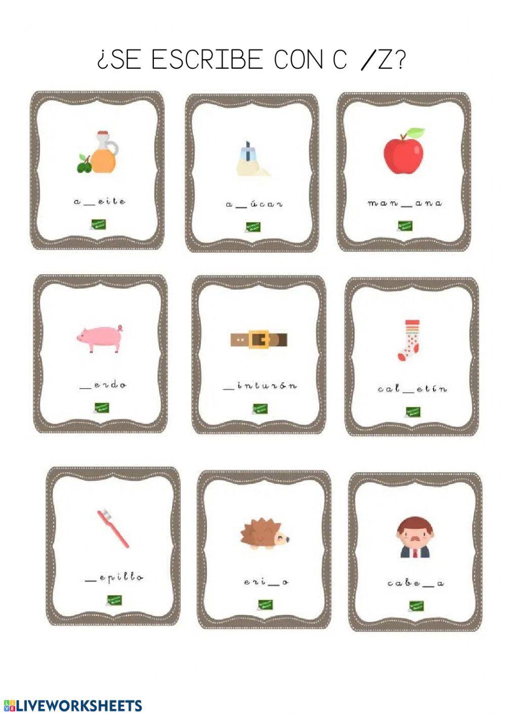 ¿se escribe con c -z?