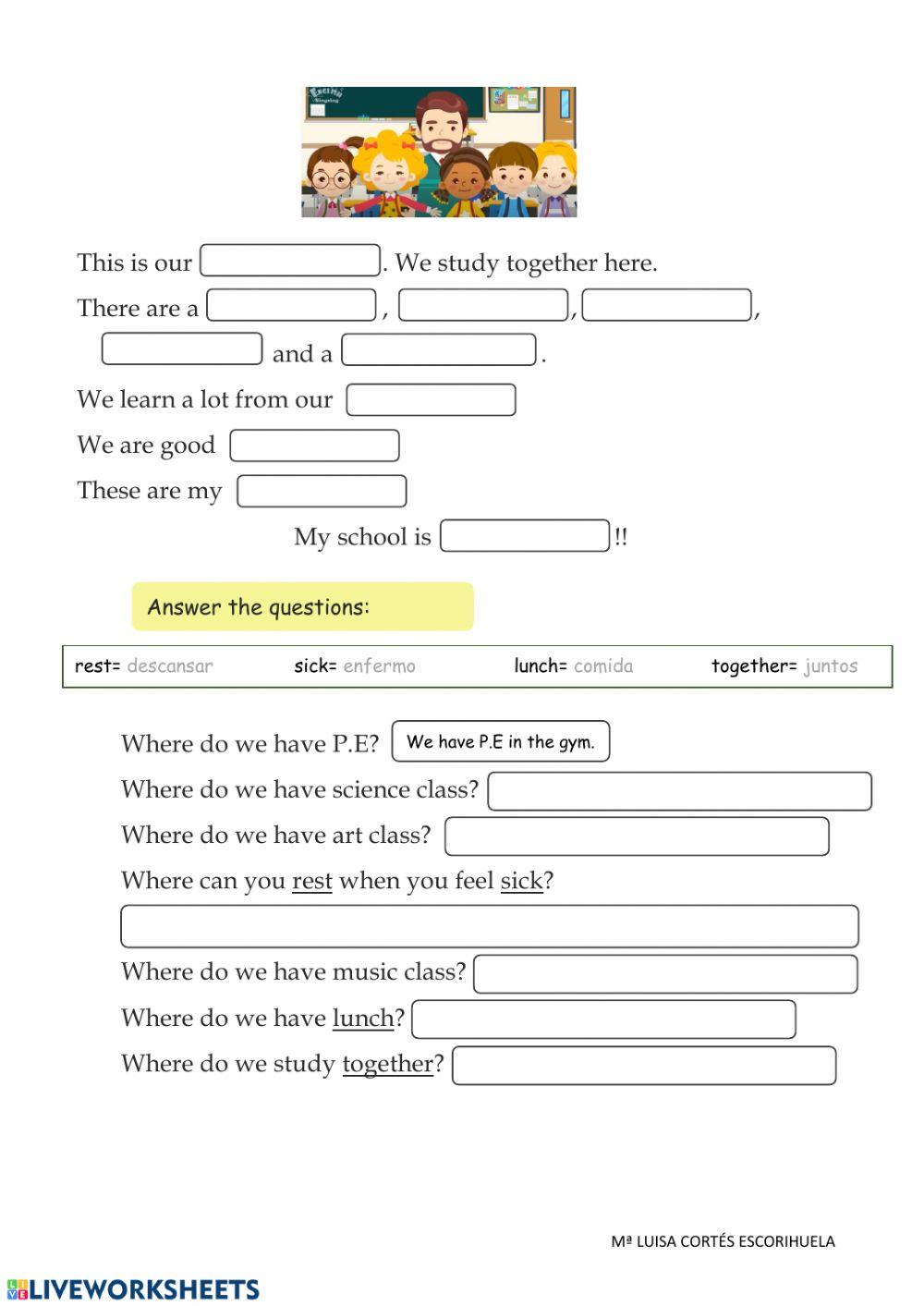 OUR SCHOOL Listening