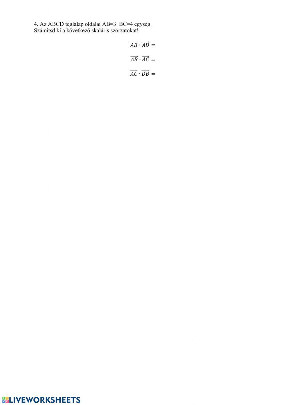 Koordináta geometria 1