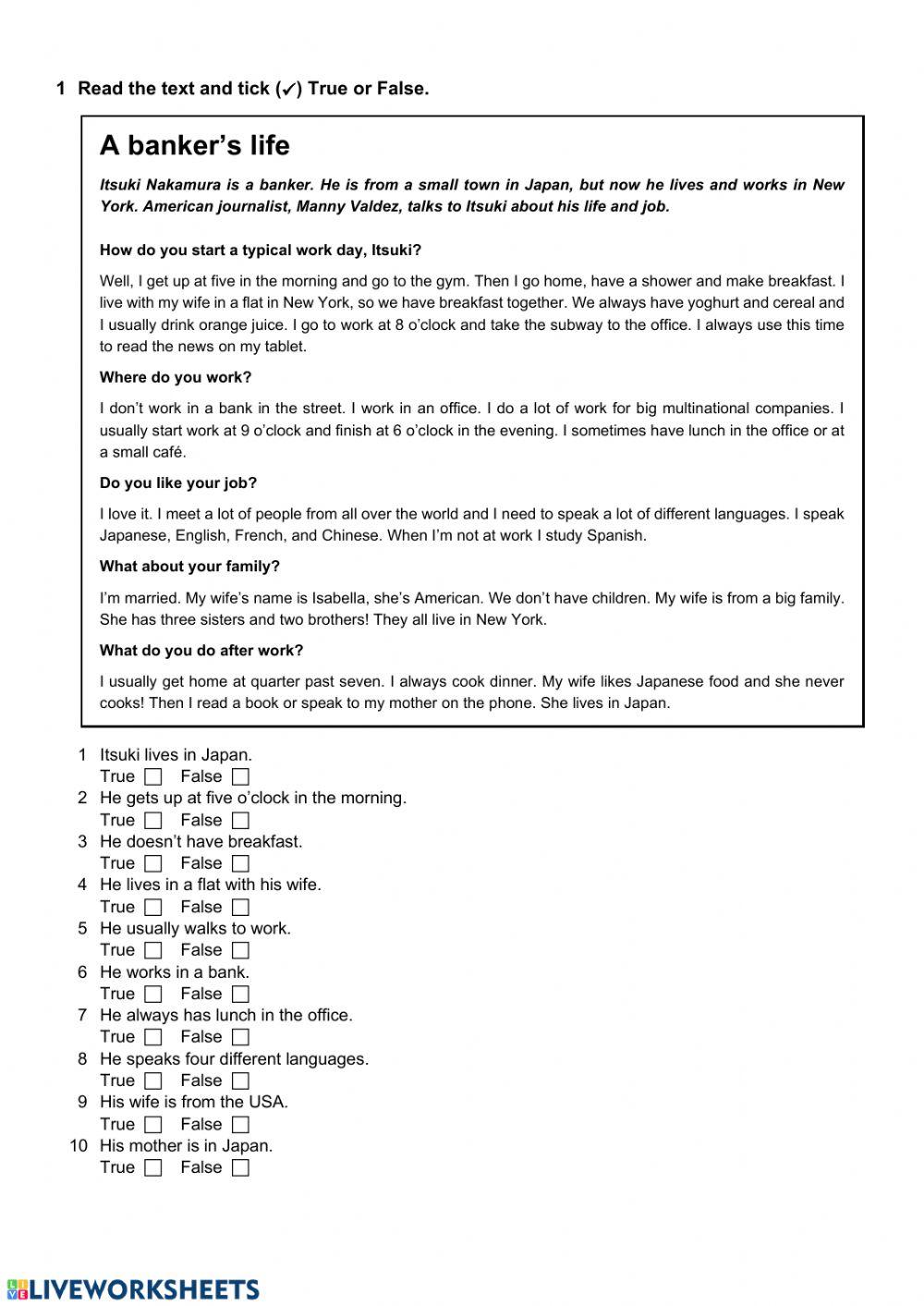 reading review units 1-6 A1