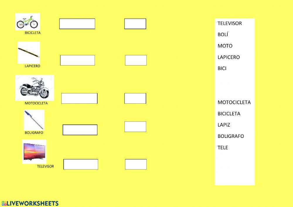 Palabras largas y cortas