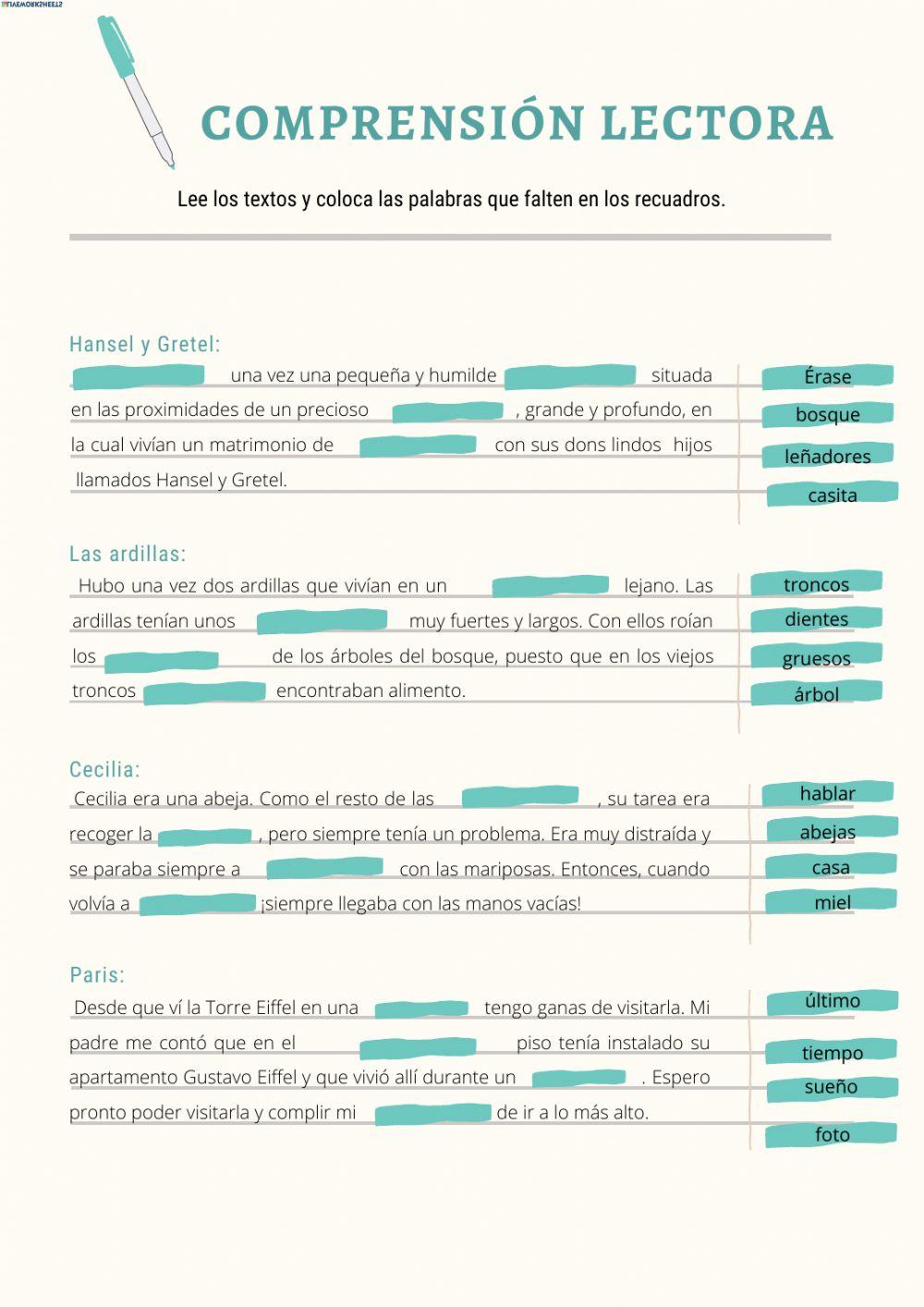 Comprensión Lectora