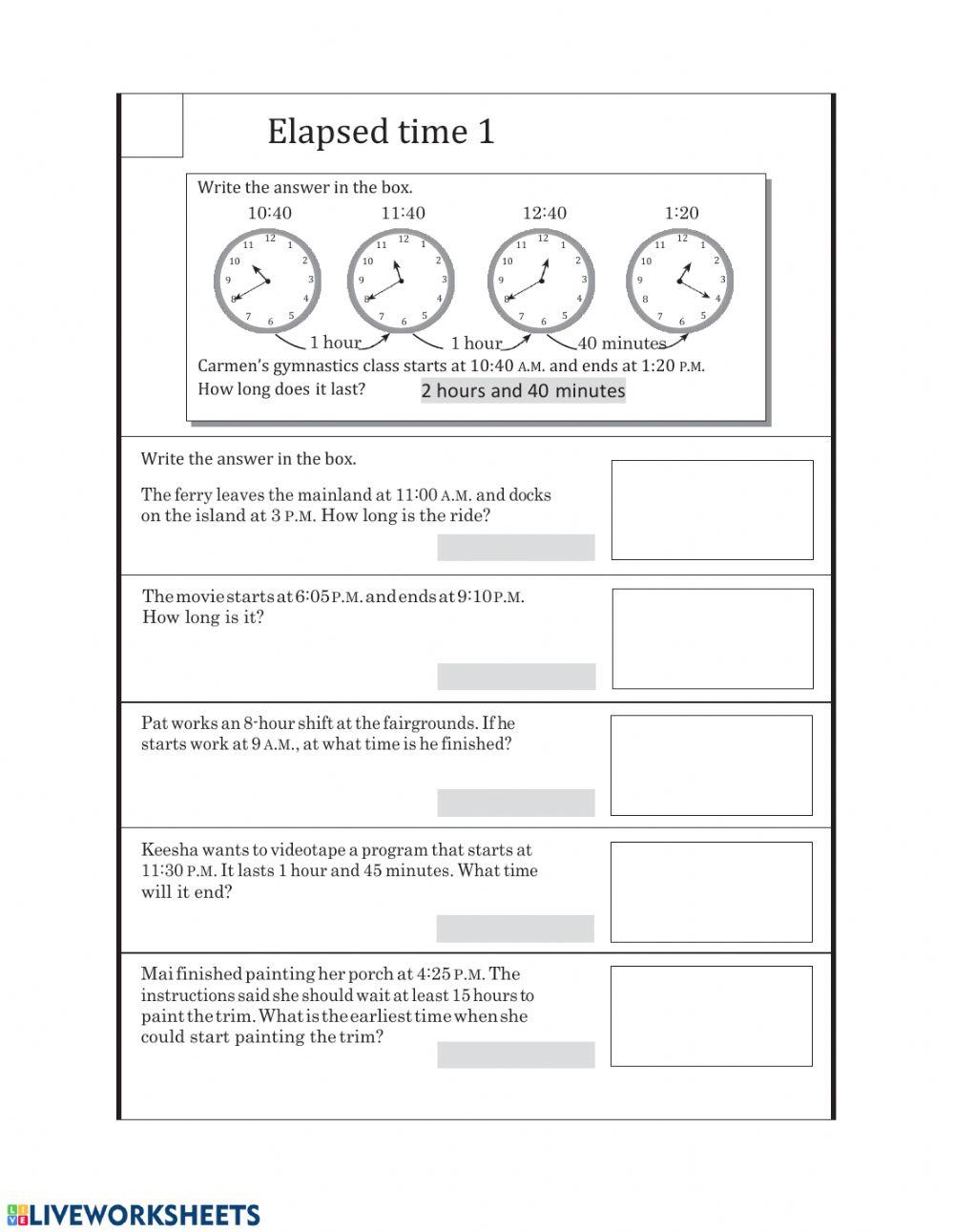 MA2-Friday (Elapsed time 1)