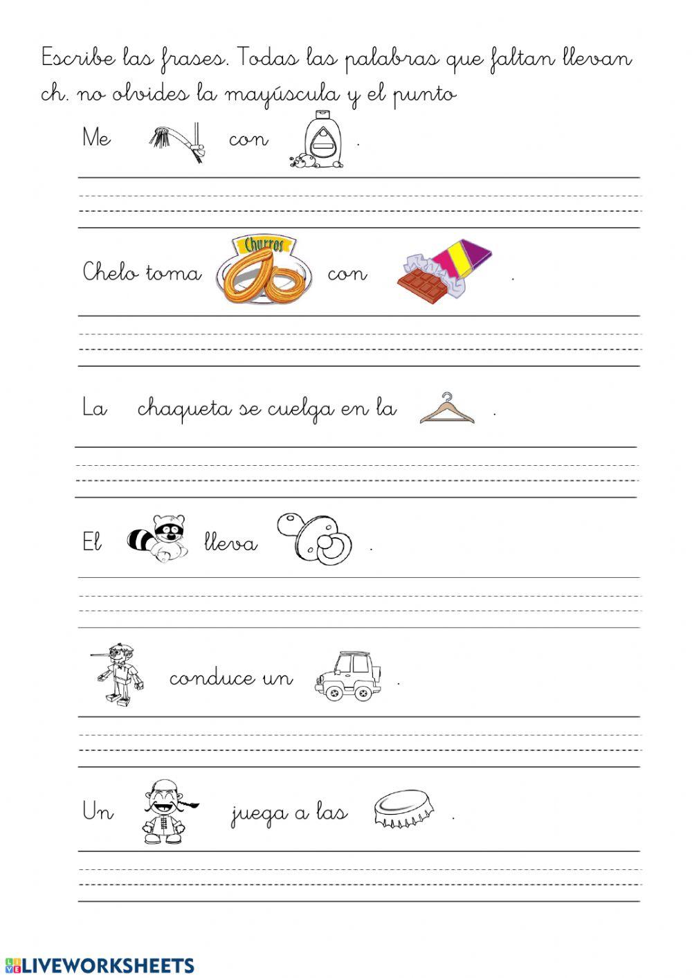 Frases con ch Frases con ch
