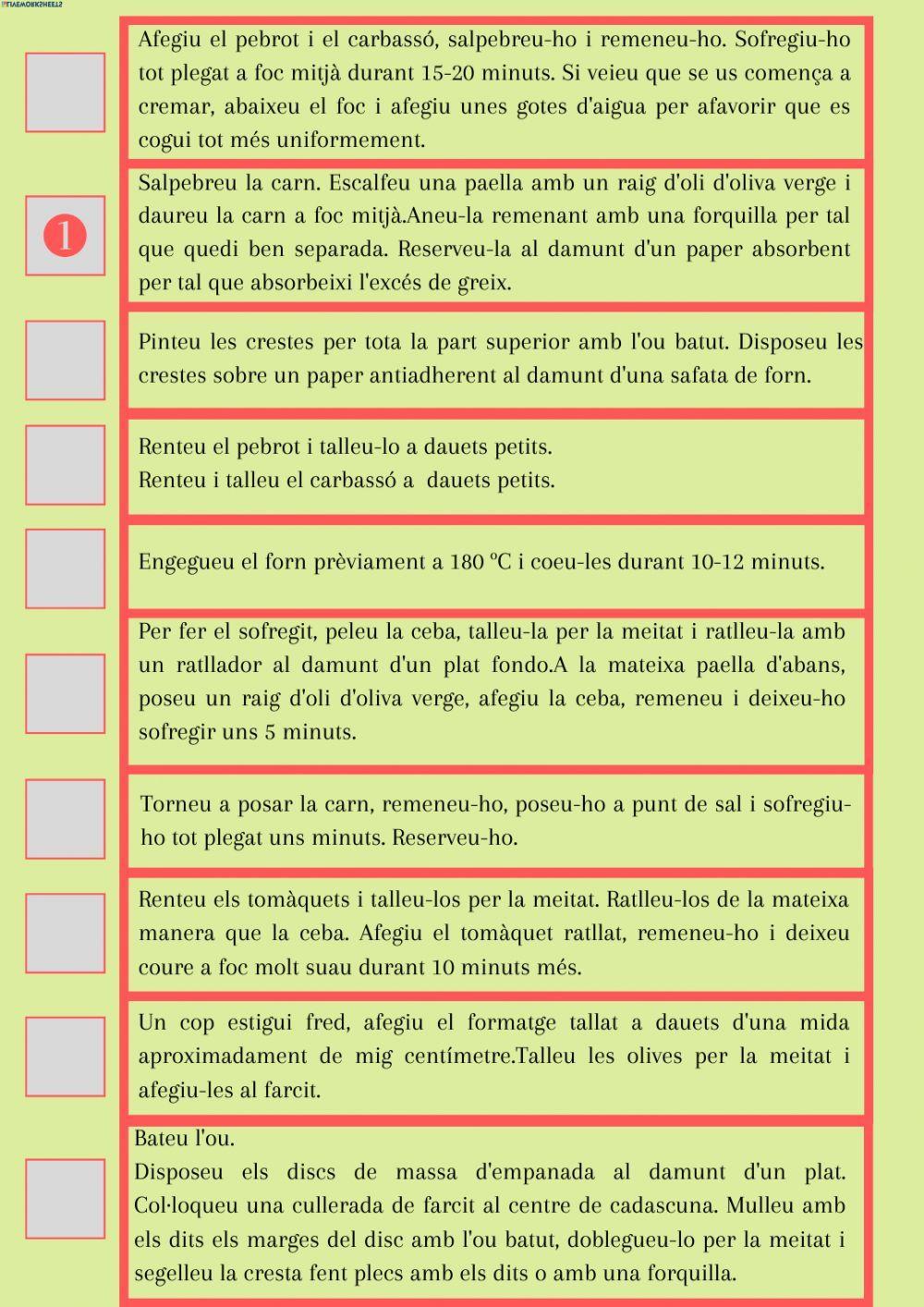 La recepta: Crestes de carn