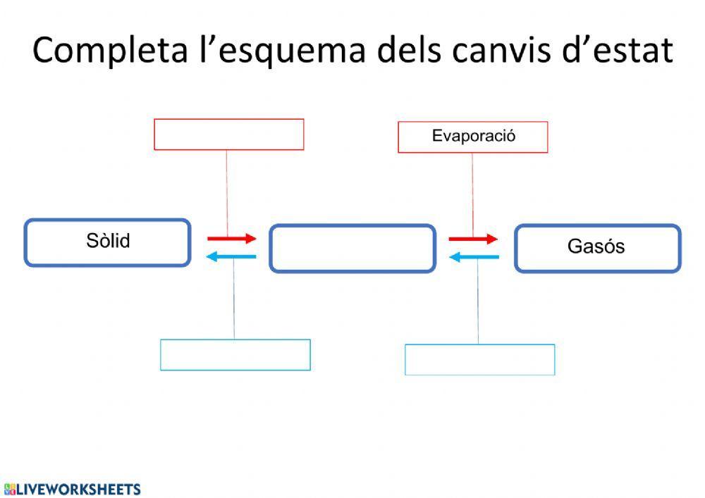 Els canvis d'estat de l'aigua