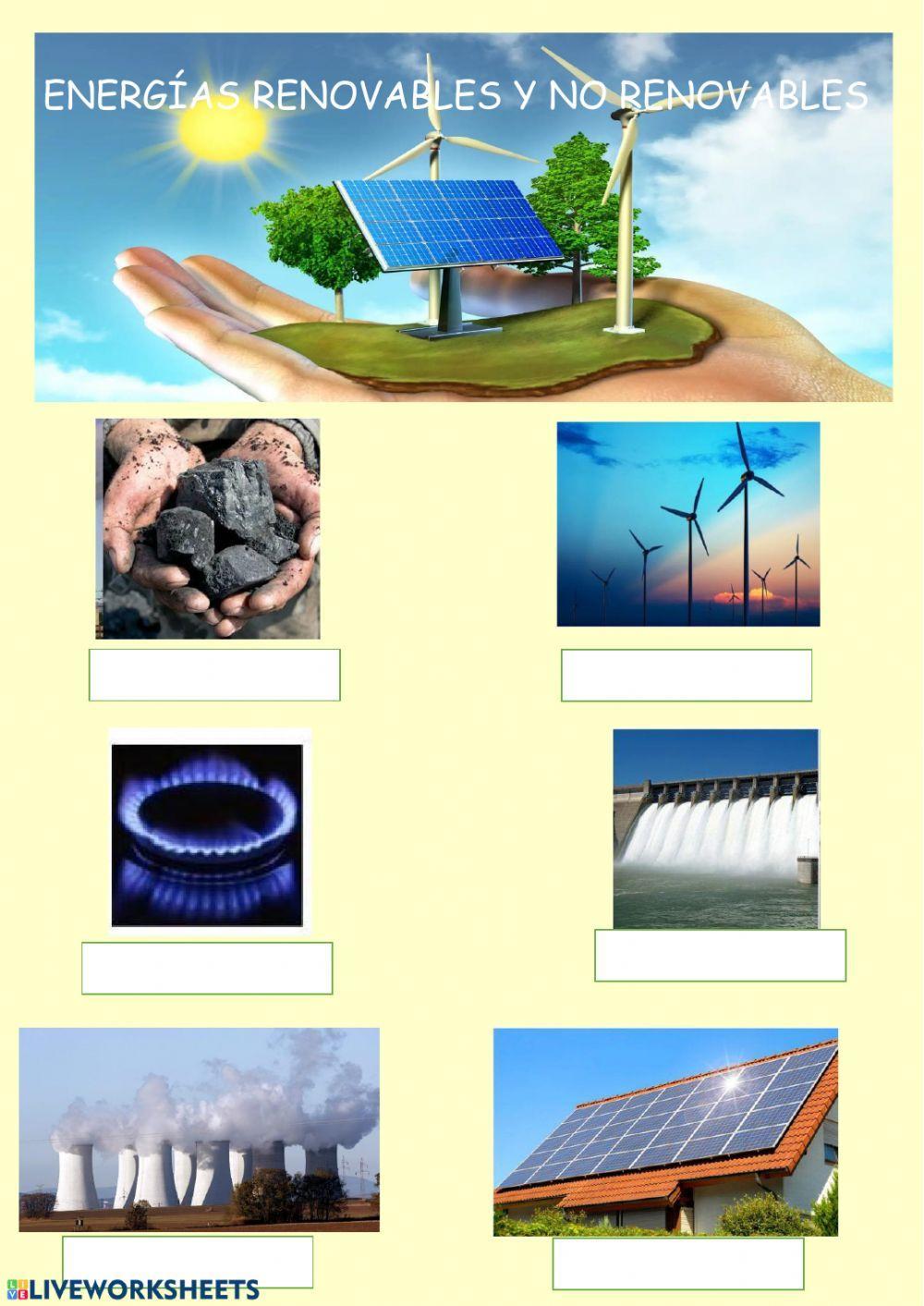 Energías renovables y no renovables