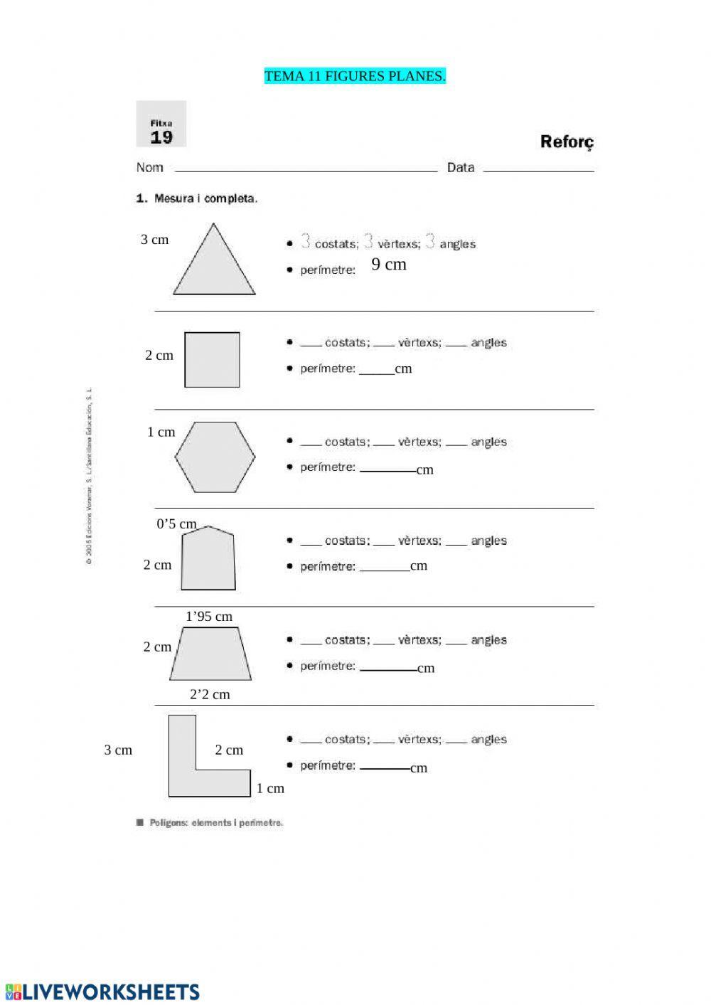 tema 11 matemàtiques figures planes 