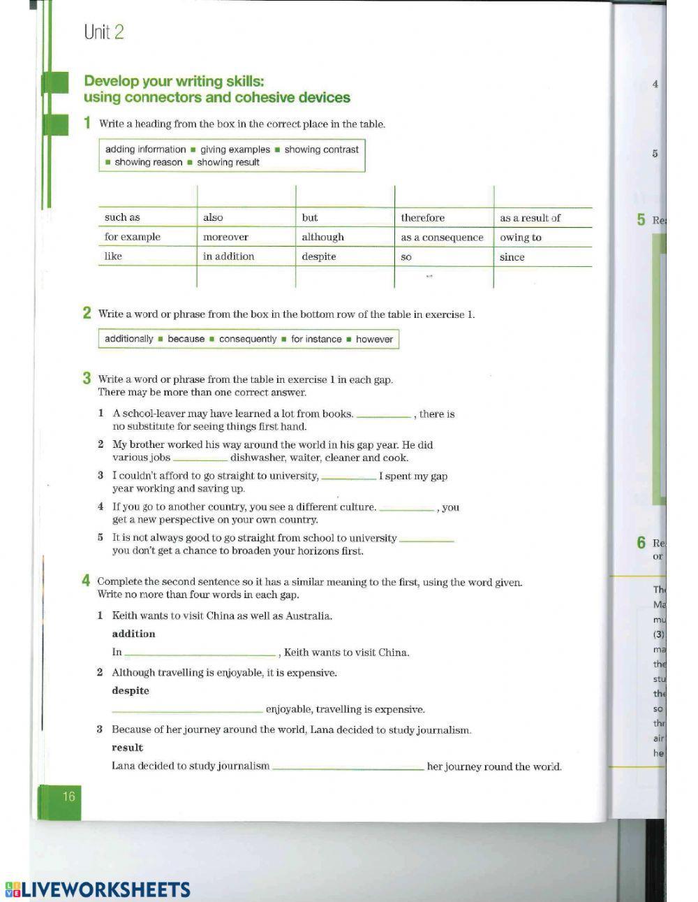 FCE - Conectors and Cohesive Devices